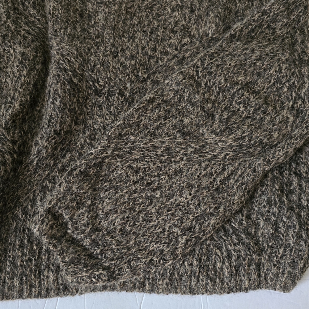 VINCE V-neck Knitted Wool Blend Sweater Size S Small Brown - Picture 5 of 7